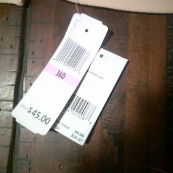 Felina Women's Hint Of Skin Seam-Free Strapless Contour Bra 36D New w/tags - Picture 5 of 5